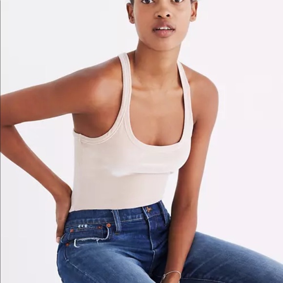 Madewell Tops - Madewell Velvet Racerback Bodysuit